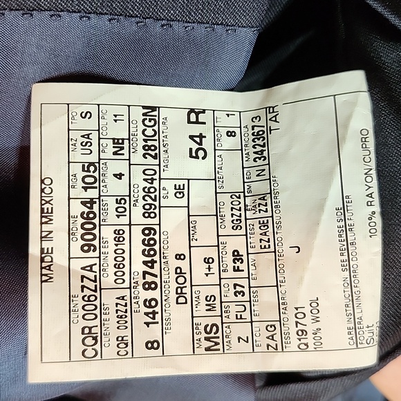 Z Zegna Men's Midnight Blue Blazer - Picture 9 of 9